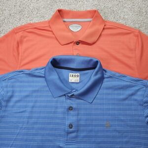 Golf Shirt Bundle Grand Slam Orange Izod Blue Size XL